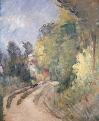 Road Turning under Trees